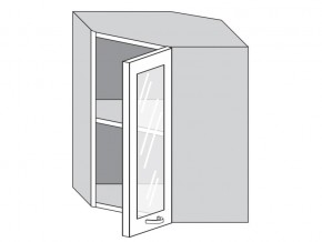 1.60.3у Шкаф настенный (h=720) угловой на 600мм со стекл. дверцей в Златоусте - zlatoust.mebel74.com | фото