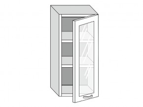 19.40.3 Шкаф настенный (h=913) на 400мм с 1-ой стекл. дверцей в Златоусте - zlatoust.mebel74.com | фото
