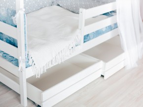 Детская кровать Домик Эко с ящиками белый в Златоусте - zlatoust.mebel74.com | фото 3