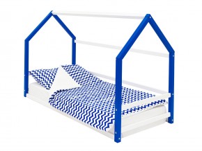 Детская кровать-домик Монтессори Svogen сине-белый в Златоусте - zlatoust.mebel74.com | фото