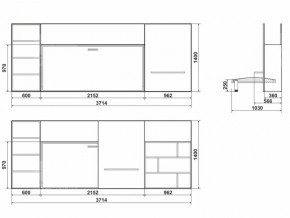 Детская стенка Компакт стандарт с кроватью Смарт 3 в Златоусте - zlatoust.mebel74.com | фото 3