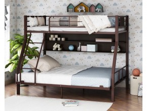 Двухъярусная кровать Гранада-1П 140 коричневый в Златоусте - zlatoust.mebel74.com | фото
