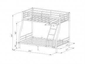 Двухъярусная кровать Гранада-2 140 Слоновая кость в Златоусте - zlatoust.mebel74.com | фото 2