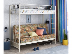 Двухъярусная кровать с диваном Мадлен Слоновая кость-марки в Златоусте - zlatoust.mebel74.com | фото