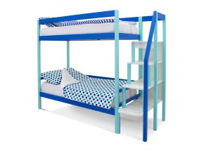 Двухъярусная кровать Svogen мятно-синий в Златоусте - zlatoust.mebel74.com | фото