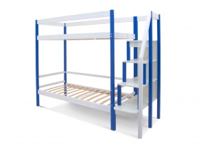 Двухъярусная кровать Svogen с ящиками сине-белый в Златоусте - zlatoust.mebel74.com | фото 2
