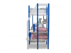 Двухъярусная кровать Svogen с ящиками сине-белый в Златоусте - zlatoust.mebel74.com | фото 4