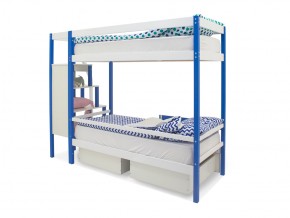 Двухъярусная кровать Svogen с ящиками сине-белый в Златоусте - zlatoust.mebel74.com | фото 5