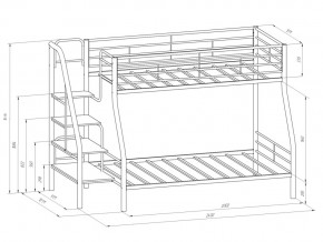 Двухъярусная кровать Толедо 1 П Черный-Венге в Златоусте - zlatoust.mebel74.com | фото 2