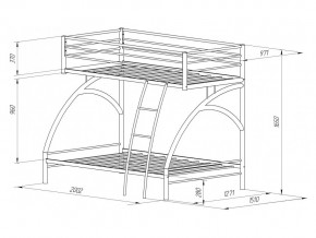 Двухъярусная кровать Виньола 2 слоновая кость в Златоусте - zlatoust.mebel74.com | фото 2