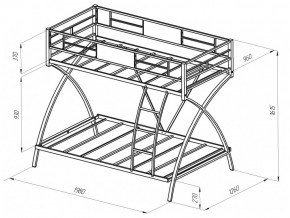 Двухъярусная кровать Виньола слоновая кость в Златоусте - zlatoust.mebel74.com | фото 2