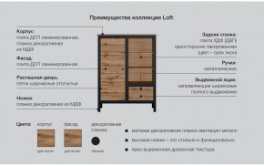 Гостиная Лофт дуб вотан в Златоусте - zlatoust.mebel74.com | фото 6