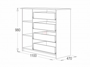 Комод 9 фант ясень анкор в Златоусте - zlatoust.mebel74.com | фото 2