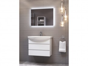 Комплект мебели в ванную Wing 600-0-2 подвесной белый в Златоусте - zlatoust.mebel74.com | фото