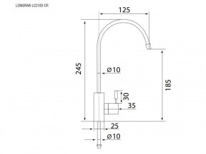 Кран для чистой воды LC2103 в Златоусте - zlatoust.mebel74.com | фото 2