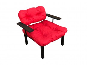 Кресло Дачное красная подушка в Златоусте - zlatoust.mebel74.com | фото 1