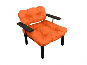 Кресло Дачное оранжевая подушка в Златоусте - zlatoust.mebel74.com | фото 1