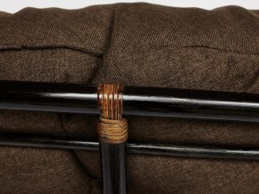 Кресло-качалка Papasan w 23/01 B с подушкой Antique brown, ткань Коричневый в Златоусте - zlatoust.mebel74.com | фото 4