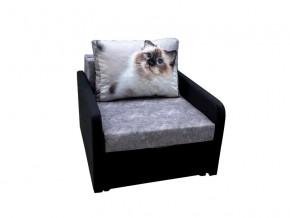 Кресло кровать Канзасик с подлокотниками кот голубые глаза в Златоусте - zlatoust.mebel74.com | фото 1