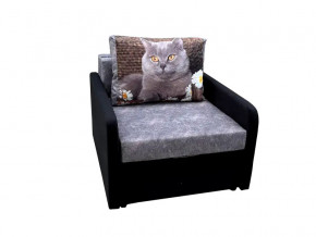 Кресло кровать Канзасик с подлокотниками кот с ромашкой в Златоусте - zlatoust.mebel74.com | фото