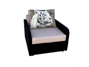 Кресло кровать Канзасик с подлокотниками тигр белый в Златоусте - zlatoust.mebel74.com | фото 1