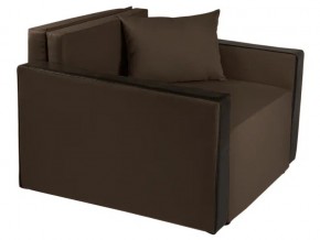 Кресло-кровать Милена с подлокотниками рогожка chocolate в Златоусте - zlatoust.mebel74.com | фото