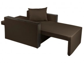 Кресло-кровать Милена с подлокотниками рогожка chocolate в Златоусте - zlatoust.mebel74.com | фото 2