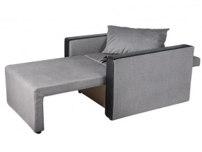 Кресло-кровать Милена с подлокотниками велюр серый в Златоусте - zlatoust.mebel74.com | фото 2