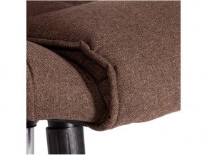 Кресло офисное Bergamo хром ткань коричневый в Златоусте - zlatoust.mebel74.com | фото 4