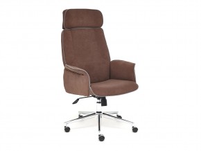 Кресло офисное Charm флок коричневый в Златоусте - zlatoust.mebel74.com | фото