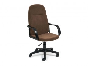 Кресло офисное Leader флок коричневый в Златоусте - zlatoust.mebel74.com | фото