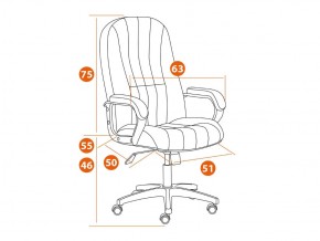Кресло офисное СН888 LT флок серый в Златоусте - zlatoust.mebel74.com | фото 2