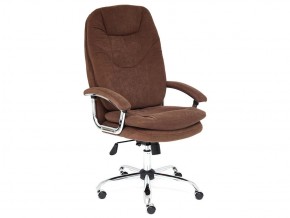 Кресло офисное Softy lux флок коричневый в Златоусте - zlatoust.mebel74.com | фото