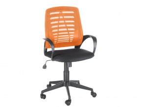 Кресло оператора Ирис стандарт оранжевый/черный в Златоусте - zlatoust.mebel74.com | фото