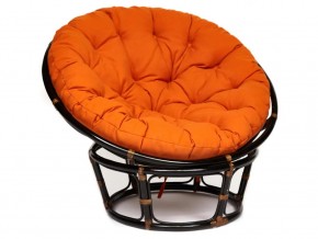 Кресло Papasan 23/01 W с подушкой Antique brown, ткань Оранжевый в Златоусте - zlatoust.mebel74.com | фото 1