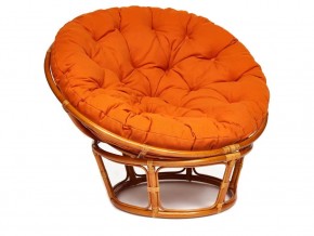 Кресло Papasan 23/01 W с подушкой Cognac, ткань Оранжевый в Златоусте - zlatoust.mebel74.com | фото