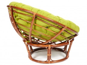 Кресло Papasan 23/01 W с подушкой Pecan, флок Олива в Златоусте - zlatoust.mebel74.com | фото 3