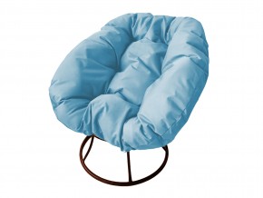 Кресло Пончик без ротанга голубая подушка в Златоусте - zlatoust.mebel74.com | фото