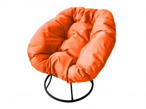 Кресло Пончик без ротанга оранжевая подушка в Златоусте - zlatoust.mebel74.com | фото