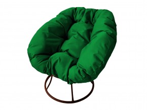 Кресло Пончик без ротанга зелёная подушка в Златоусте - zlatoust.mebel74.com | фото