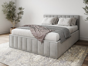 Кровать 1400 Лана серый велюр в Златоусте - zlatoust.mebel74.com | фото