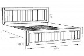 Кровать 1600 Оливия НМ 040.34 Х в Златоусте - zlatoust.mebel74.com | фото 2