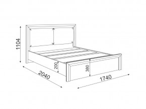 Кровать 1600 с мягкой частью Глэдис М31 в Златоусте - zlatoust.mebel74.com | фото 2