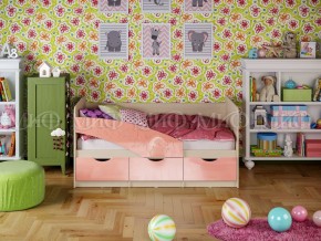 Кровать Бабочки 1600 Розовый металлик в Златоусте - zlatoust.mebel74.com | фото 1