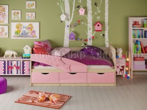 Кровать Дельфин 1600 Розовый металлик в Златоусте - zlatoust.mebel74.com | фото