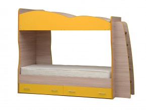 Кровать детская двухъярусная Юниор 1.1 желтая в Златоусте - zlatoust.mebel74.com | фото