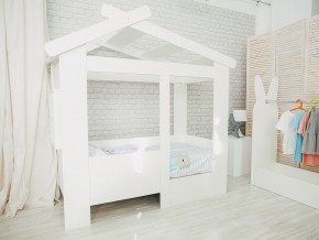 Кровать детская Теремок без ящика белая в Златоусте - zlatoust.mebel74.com | фото