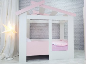 Кровать детская Теремок без ящика розовая в Златоусте - zlatoust.mebel74.com | фото 1