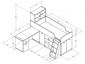 Кровать Дюймовочка 1 Розовый в Златоусте - zlatoust.mebel74.com | фото 2