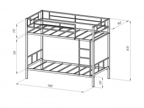 Кровать двухъярусная Севилья 2 Слоновая кость в Златоусте - zlatoust.mebel74.com | фото 2